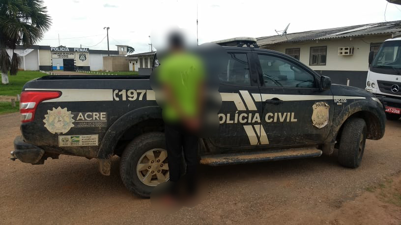 Polícia Civil prende suspeito de estupro de duas enteadas no Bujari