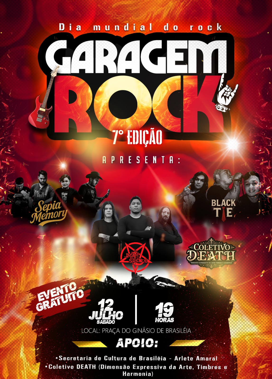 Secretária de Esporte e Cultura, Arlete Amaral, destaca: “Garagem Rock” agita Brasiléia na 7ª edição do evento em celebração ao Dia Mundial do Rock