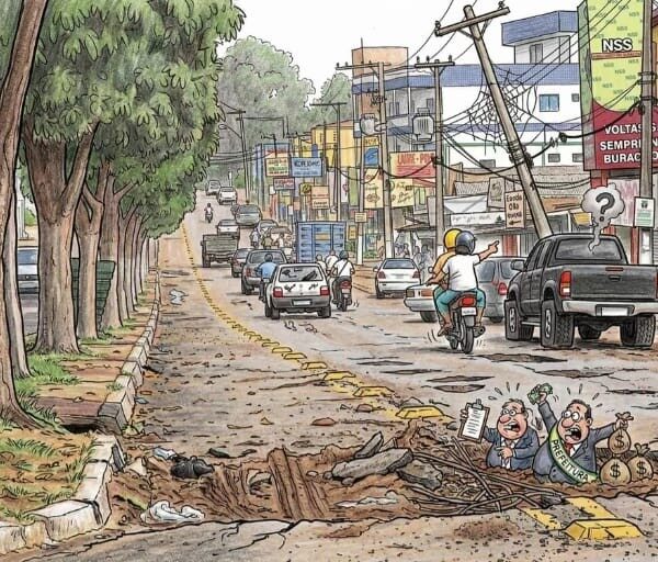 “Entre promessas e crateras: Sérgio Lopes se despede deixando buracos — nas ruas e na gestão”