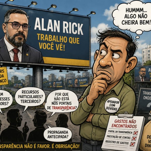 Outdoors espalhados por Rio Branco alimentam questionamentos de apoiadores sobre quem bancou a campanha