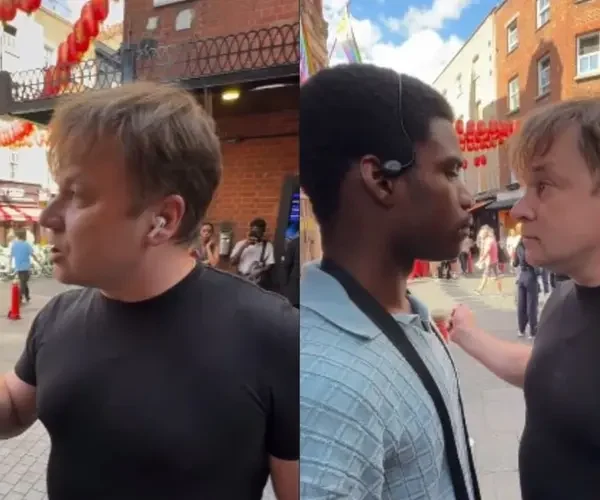 Pregador de rua é intimidado por homem em Londres: “Está latindo como um cão”